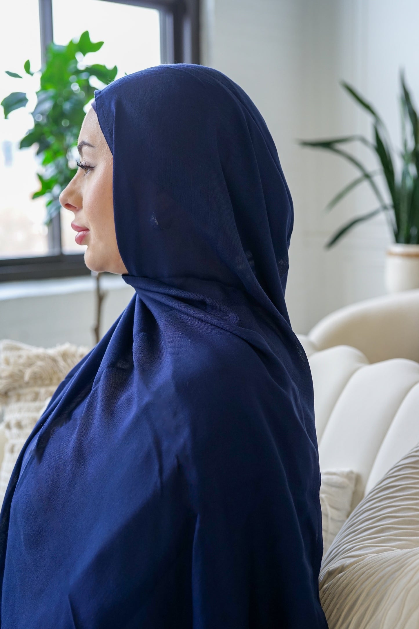 MIDNIGHT BLUE ensemble hijab & bonnet ninja
