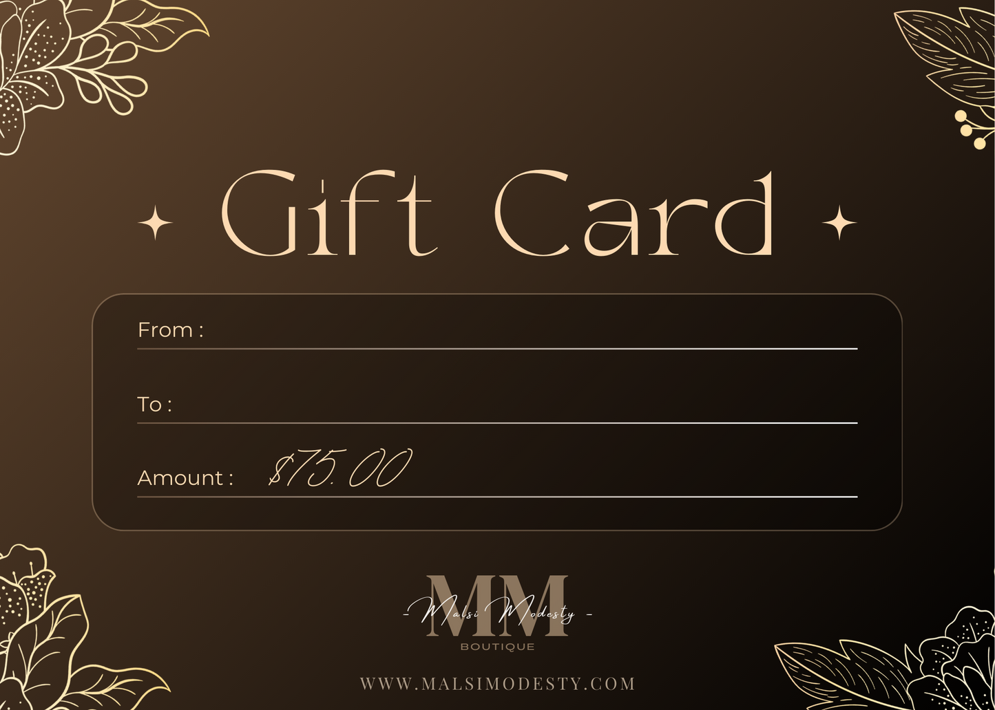 Malsi Modesty Gift Card